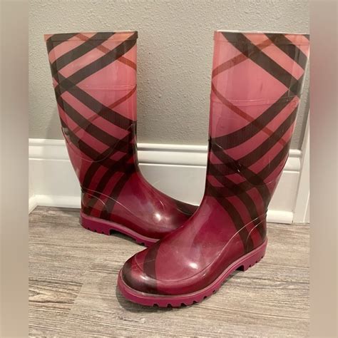 pink burberry rain boots sale|authentic Burberry rain boots.